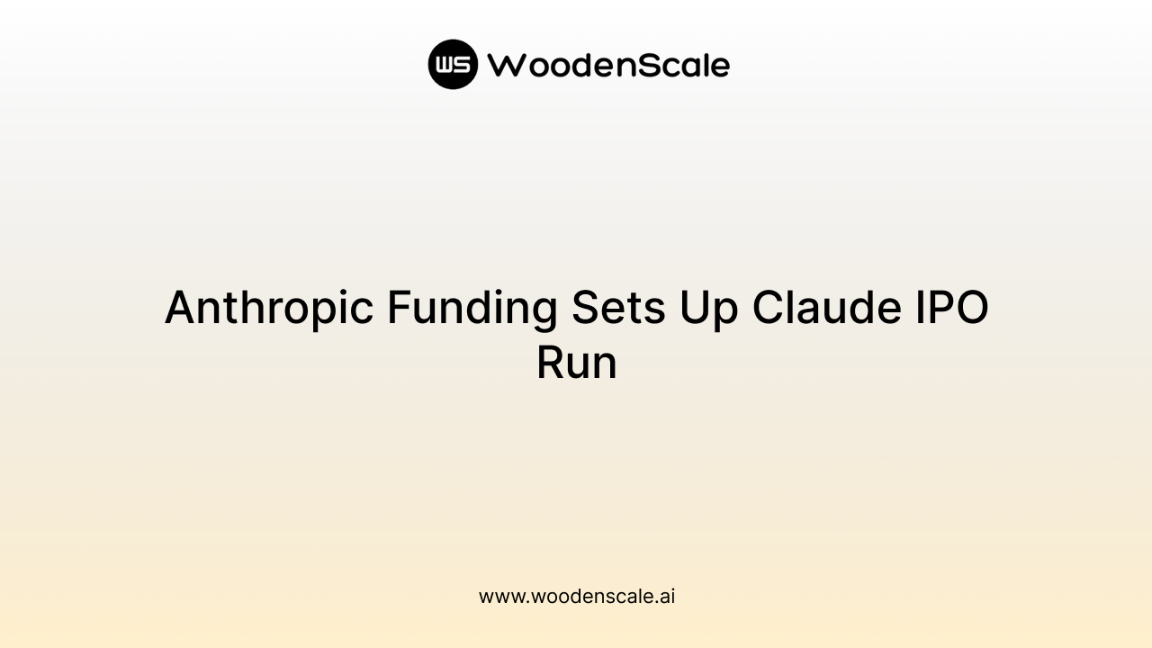 Anthropic Funding Sets Up Claude IPO Run