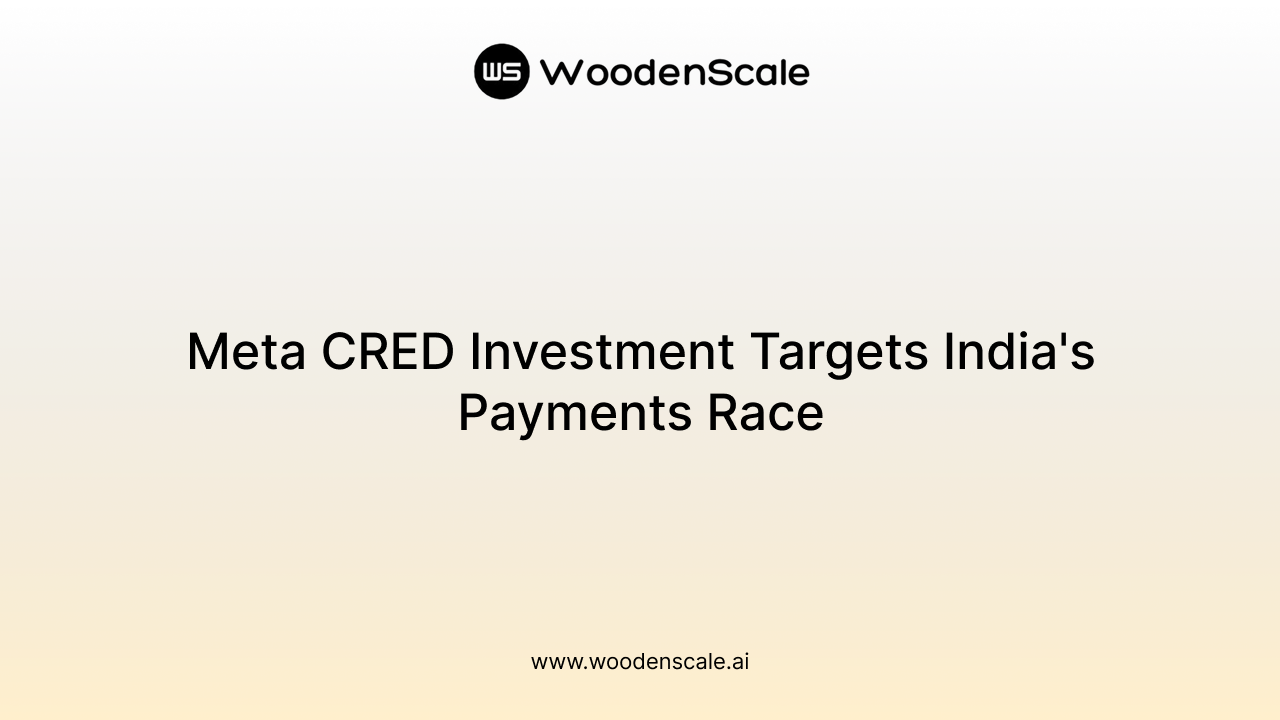 Meta CRED Investment Targets India's Payments Race