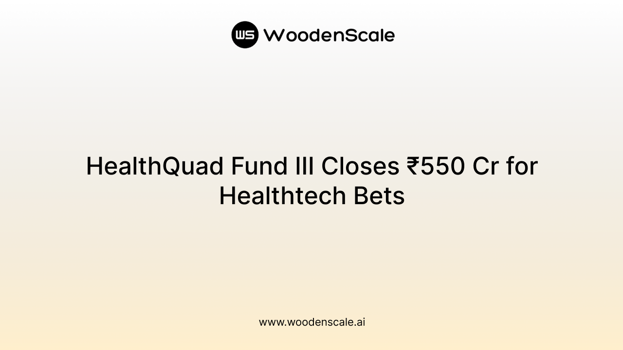 HealthQuad Fund III Closes ₹550 Cr for Healthtech Bets